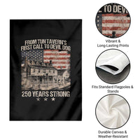 Tun Tavern 250th Anniversary Garden Flag Patriotic Veteran Military Gift American Flag - Wonder Print Shop