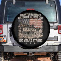 Tun Tavern 250th Anniversary Spare Tire Cover Patriotic Veteran Military Gift American Flag - Wonder Print Shop