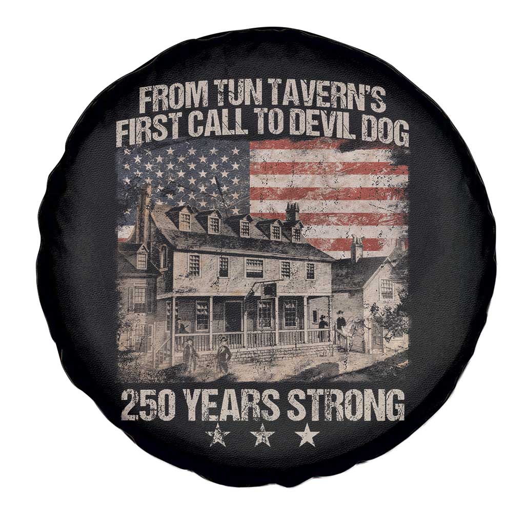 Tun Tavern 250th Anniversary Spare Tire Cover Patriotic Veteran Military Gift American Flag - Wonder Print Shop