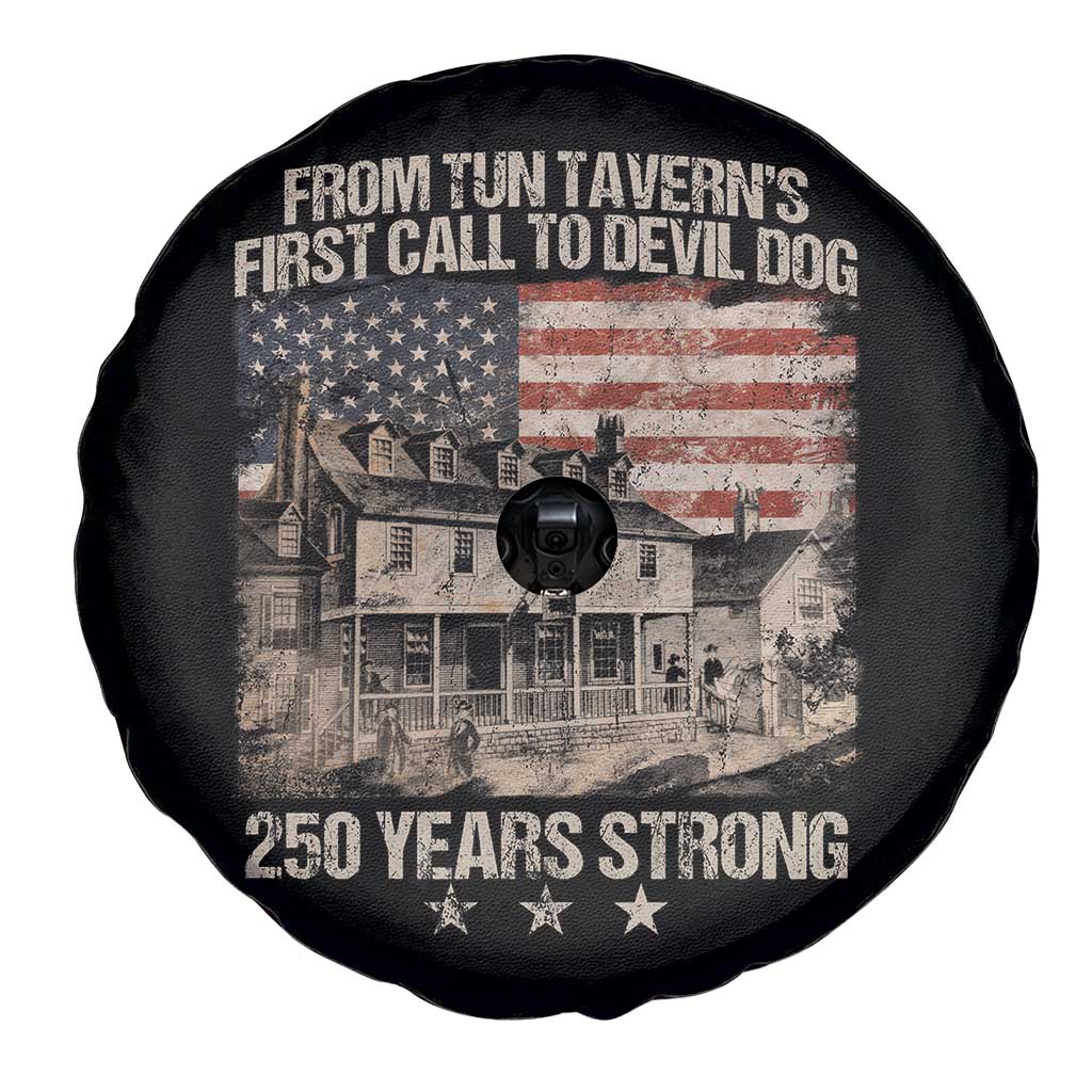 Tun Tavern 250th Anniversary Spare Tire Cover Patriotic Veteran Military Gift American Flag - Wonder Print Shop