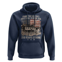 Tun Tavern 250th Anniversary Hoodie Patriotic Veteran Military Gift American Flag - Wonder Print Shop