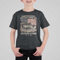 Tun Tavern 250th Anniversary T Shirt For Kid Patriotic Veteran Military Gift American Flag - Wonder Print Shop
