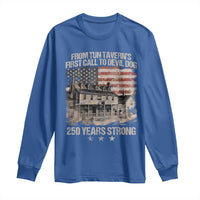 Tun Tavern 250th Anniversary Long Sleeve Shirt Patriotic Veteran Military Gift American Flag - Wonder Print Shop