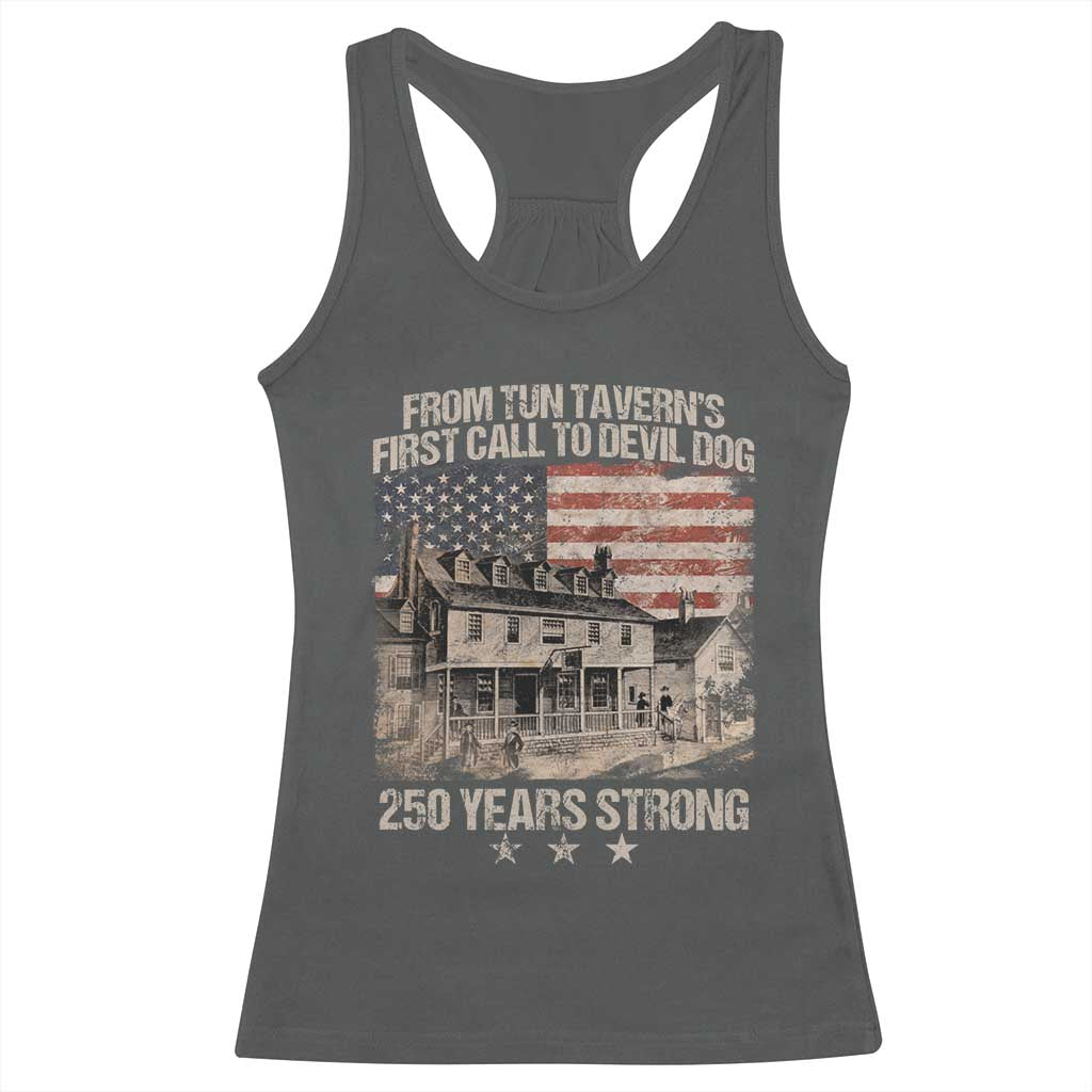 Tun Tavern 250th Anniversary Racerback Tank Top Patriotic Veteran Military Gift American Flag - Wonder Print Shop