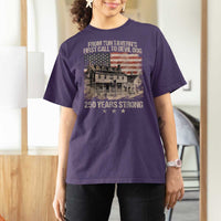 Tun Tavern 250th Anniversary T Shirt For Women Patriotic Veteran Military Gift American Flag - Wonder Print Shop