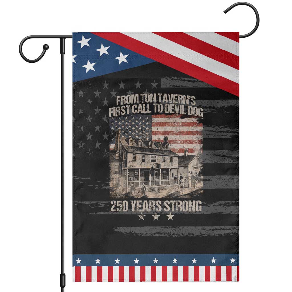 Tun Tavern 250th Anniversary Garden Flag Patriotic Veteran Military Gift American Flag
