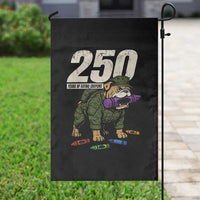 250 Years Of Eating Crayons Garden Flag Vintage Bulldog Patriotic Veteran Military Gift - Wonder Print Shop