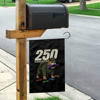 250 Years Of Eating Crayons Garden Flag Vintage Bulldog Patriotic Veteran Military Gift - Wonder Print Shop