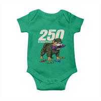 250 Years Of Eating Crayons Baby Onesie Vintage Bulldog Patriotic Veteran Military Gift - Wonder Print Shop