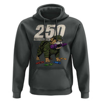 250 Years Of Eating Crayons Hoodie Vintage Bulldog Patriotic Veteran Military Gift - Wonder Print Shop