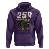 250 Years Of Eating Crayons Hoodie Vintage Bulldog Patriotic Veteran Military Gift - Wonder Print Shop