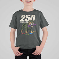 250 Years Of Eating Crayons T Shirt For Kid Vintage Bulldog Patriotic Veteran Military Gift - Wonder Print Shop