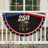 250 Years Of Eating Crayons Patriotic Fan Flag Vintage Bulldog Veteran Military Gift