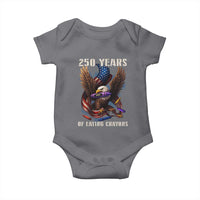 250 Years Of Eating Crayons Baby Onesie Funny Eagle 250th Anniversary Veterans Gifts - Wonder Print Shop
