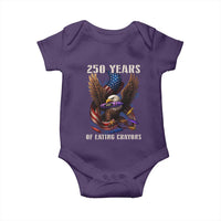 250 Years Of Eating Crayons Baby Onesie Funny Eagle 250th Anniversary Veterans Gifts - Wonder Print Shop