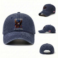 250 Years Of Eating Crayons Washed Cotton Baseball Cap Funny Eagle 250th Anniversary Veterans Gifts