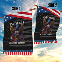 250 Years Of Eating Crayons Garden Flag Funny Eagle 250th Anniversary Veterans Gifts