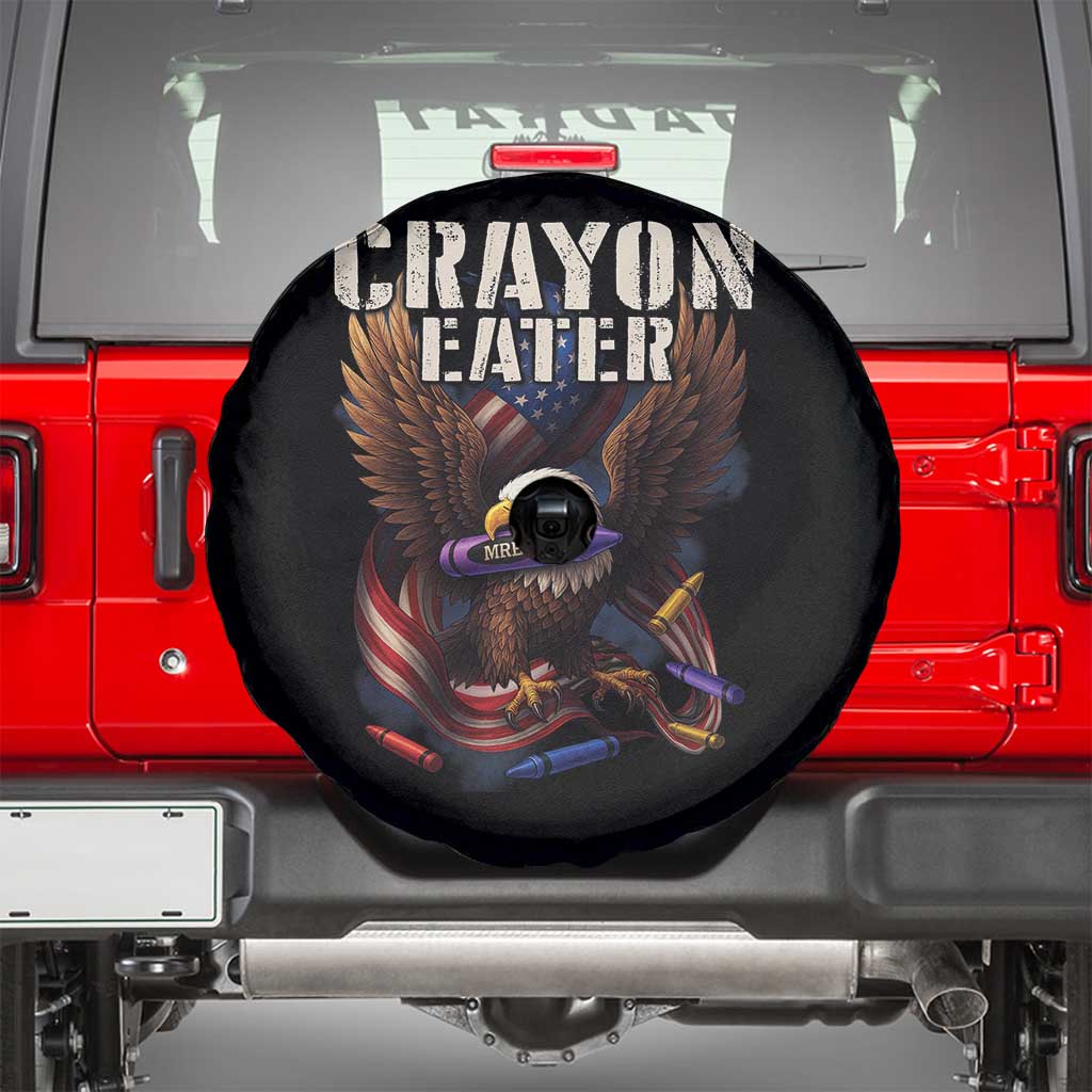 Crayon Eater Spare Tire Cover Funny Eagle 250th Anniversary Veterans Gifts - Wonder Print Shop