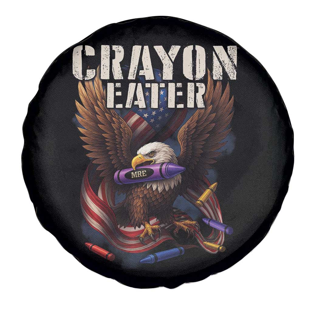 Crayon Eater Spare Tire Cover Funny Eagle 250th Anniversary Veterans Gifts - Wonder Print Shop