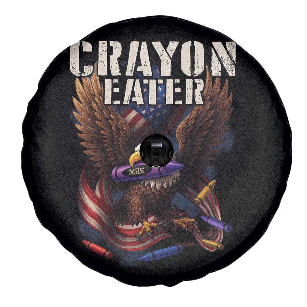 Crayon Eater Spare Tire Cover Funny Eagle 250th Anniversary Veterans Gifts - Wonder Print Shop