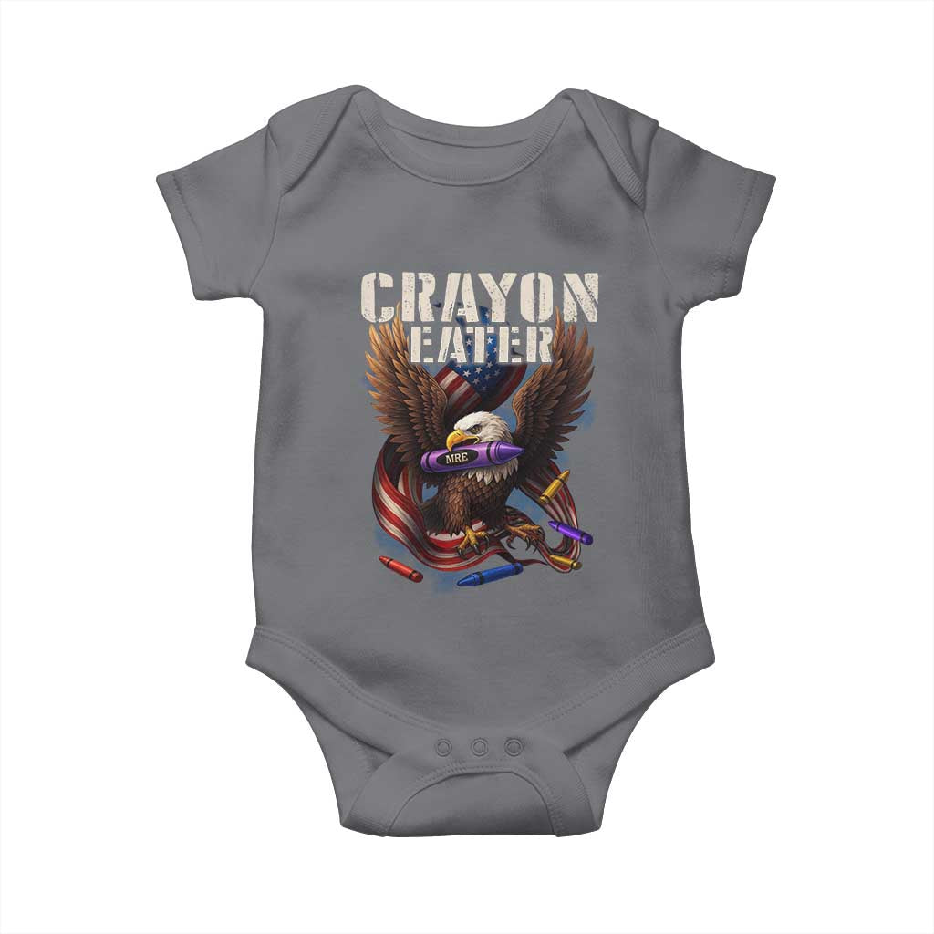 Crayon Eater Baby Onesie Funny Eagle 250th Anniversary Veterans Gifts - Wonder Print Shop