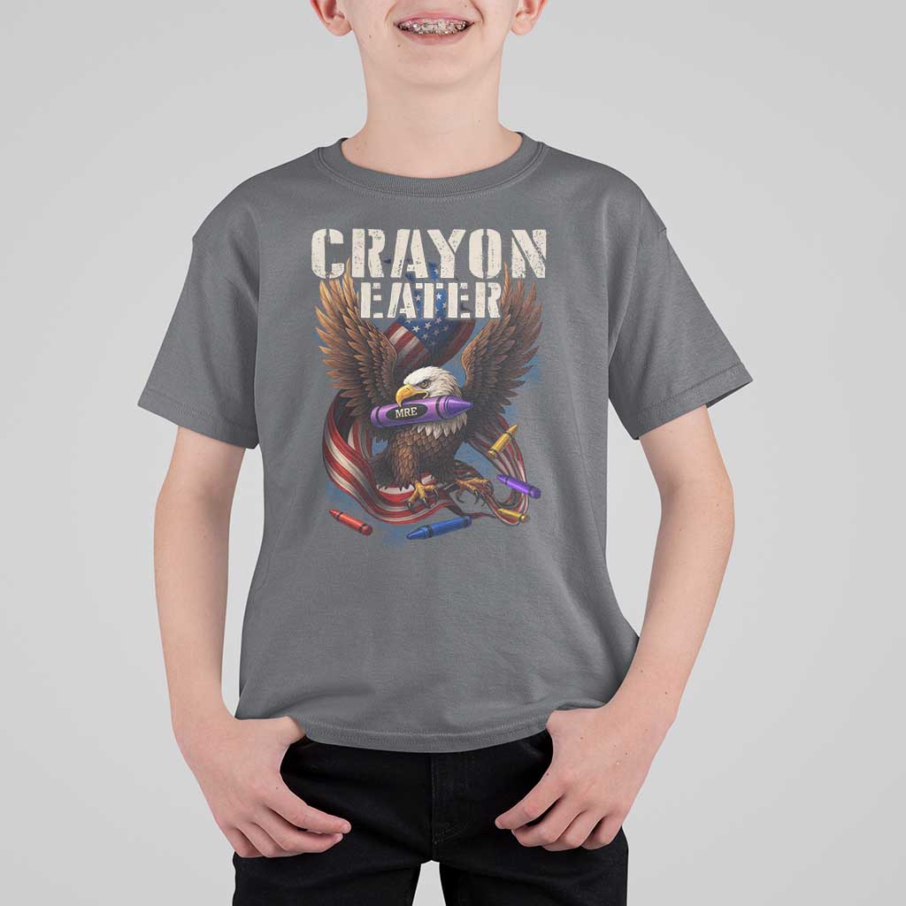 Crayon Eater T Shirt For Kid Funny Eagle 250th Anniversary Veterans Gifts - Wonder Print Shop