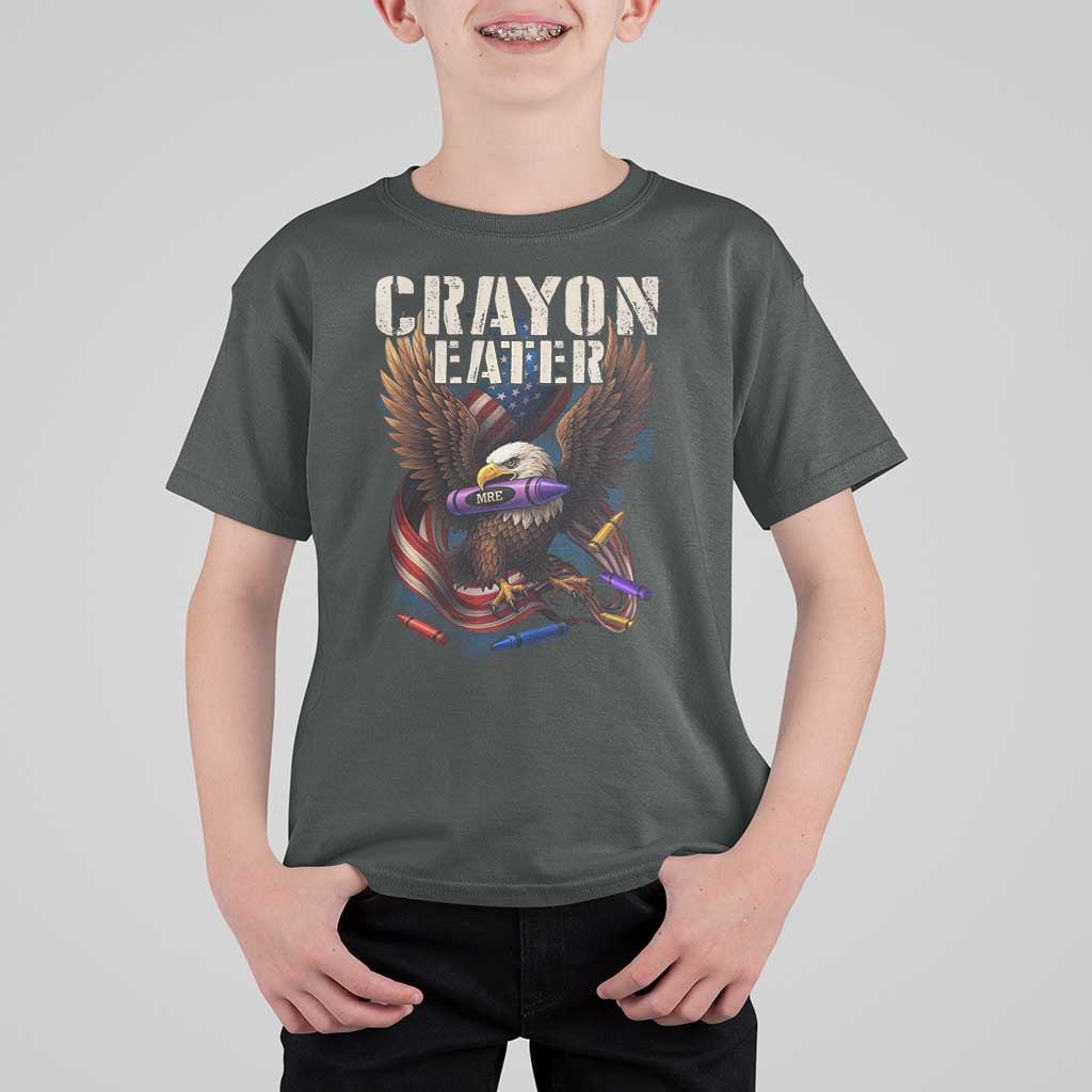 Crayon Eater T Shirt For Kid Funny Eagle 250th Anniversary Veterans Gifts - Wonder Print Shop