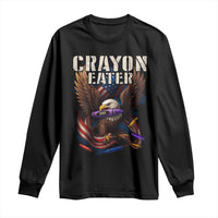 Crayon Eater Long Sleeve Shirt Funny Eagle 250th Anniversary Veterans Gifts - Wonder Print Shop