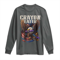 Crayon Eater Long Sleeve Shirt Funny Eagle 250th Anniversary Veterans Gifts - Wonder Print Shop