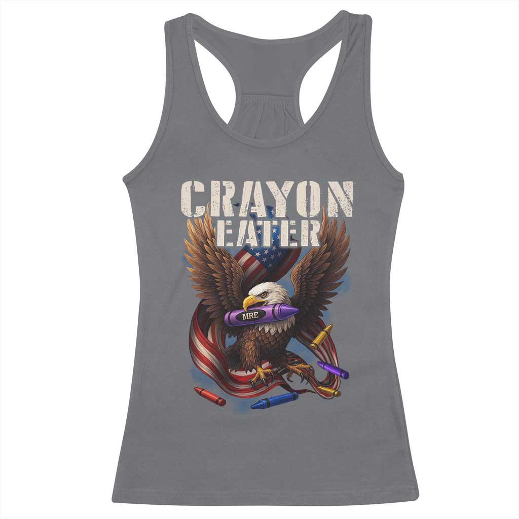 Crayon Eater Racerback Tank Top Funny Eagle 250th Anniversary Veterans Gifts - Wonder Print Shop