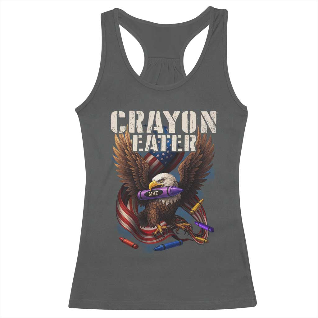 Crayon Eater Racerback Tank Top Funny Eagle 250th Anniversary Veterans Gifts - Wonder Print Shop