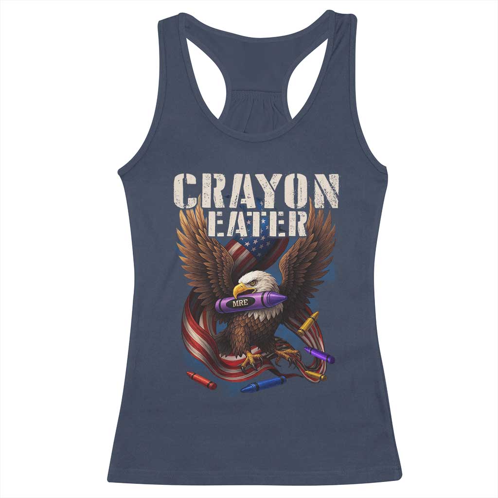 Crayon Eater Racerback Tank Top Funny Eagle 250th Anniversary Veterans Gifts - Wonder Print Shop