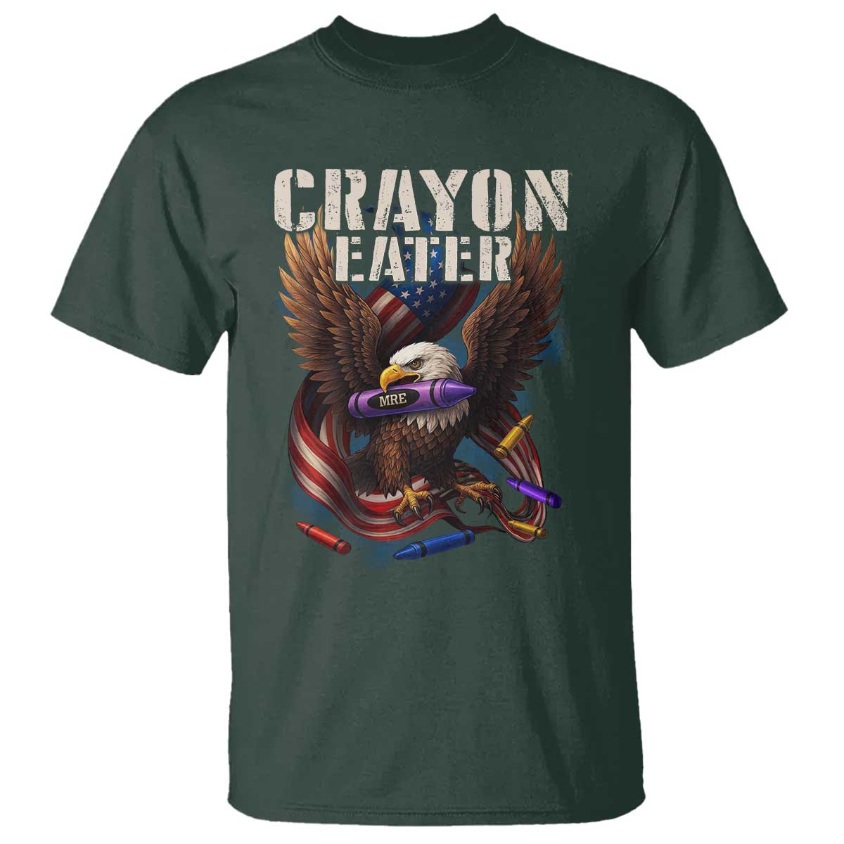 Crayon Eater T Shirt Funny Eagle 250th Anniversary Veterans Gifts - Wonder Print Shop