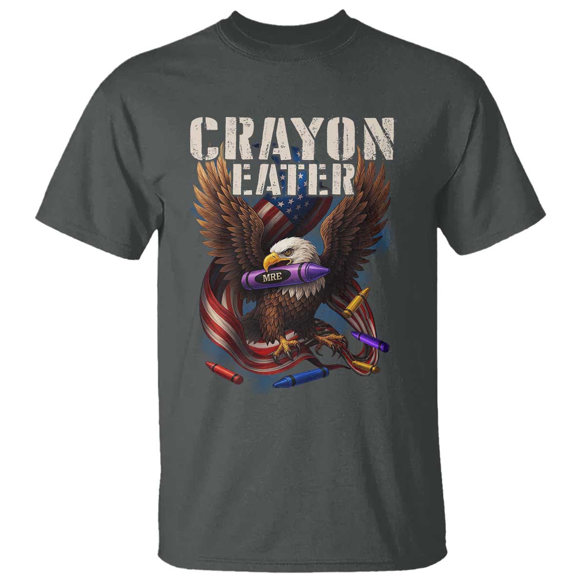 Crayon Eater T Shirt Funny Eagle 250th Anniversary Veterans Gifts - Wonder Print Shop