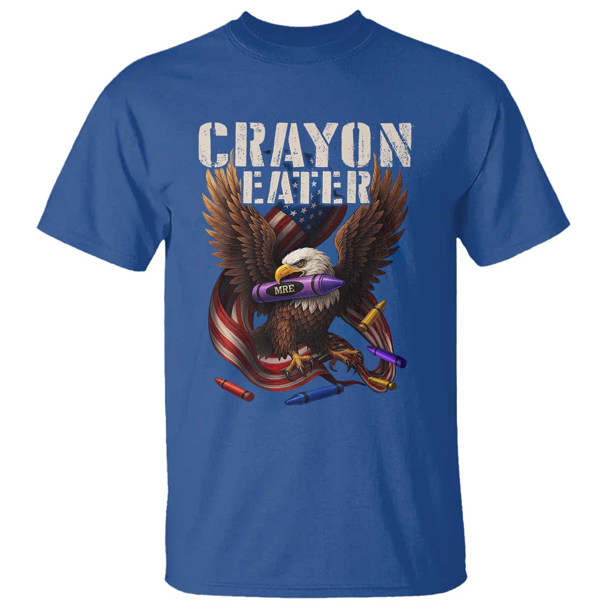 Crayon Eater T Shirt Funny Eagle 250th Anniversary Veterans Gifts - Wonder Print Shop