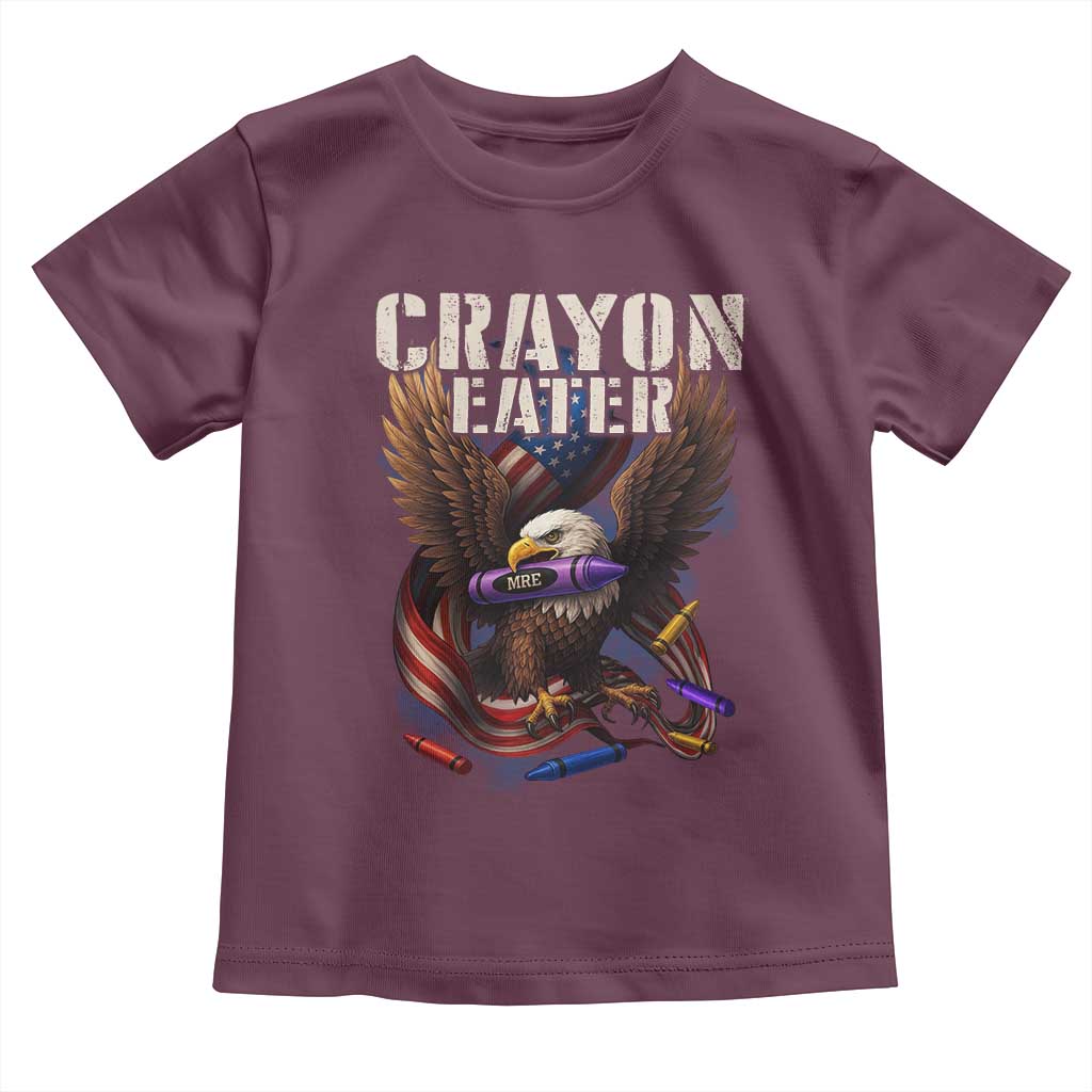 Crayon Eater Toddler T Shirt Funny Eagle 250th Anniversary Veterans Gifts - Wonder Print Shop