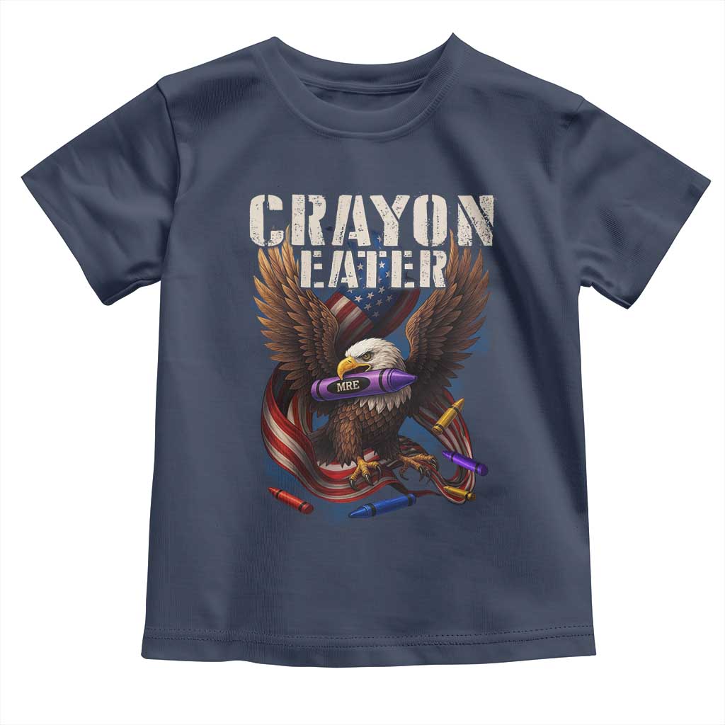 Crayon Eater Toddler T Shirt Funny Eagle 250th Anniversary Veterans Gifts - Wonder Print Shop