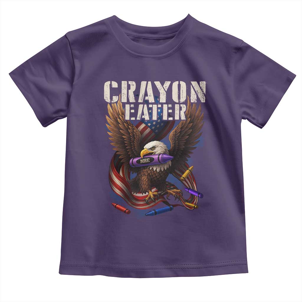 Crayon Eater Toddler T Shirt Funny Eagle 250th Anniversary Veterans Gifts - Wonder Print Shop