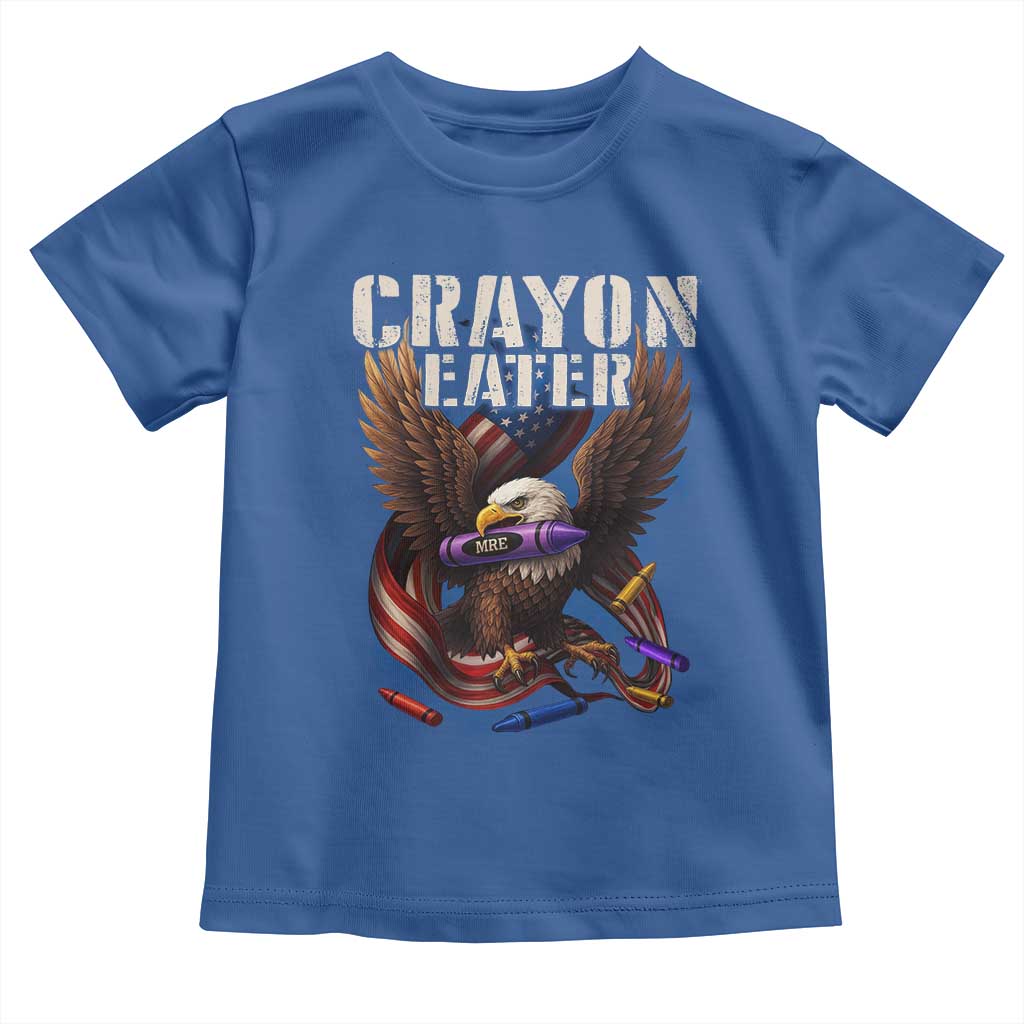 Crayon Eater Toddler T Shirt Funny Eagle 250th Anniversary Veterans Gifts - Wonder Print Shop