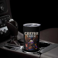 Crayon Eater Tumbler Cup Funny Eagle 250th Anniversary Veterans Gifts - Wonder Print Shop