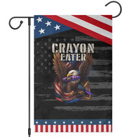 Crayon Eater Garden Flag Funny Eagle 250th Anniversary Veterans Gifts