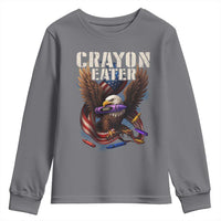 Crayon Eater Youth Sweatshirt Funny Eagle 250th Anniversary Veterans Gifts - Wonder Print Shop