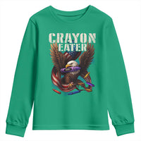 Crayon Eater Youth Sweatshirt Funny Eagle 250th Anniversary Veterans Gifts - Wonder Print Shop