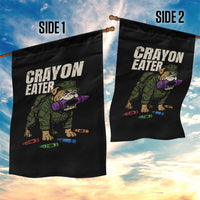 Crayon Eater Garden Flag Funny Bulldog Military Corps Proud Soldier Family - Wonder Print Shop