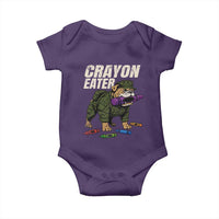 Crayon Eater Baby Onesie Funny Bulldog Military Corps Proud Soldier Family - Wonder Print Shop