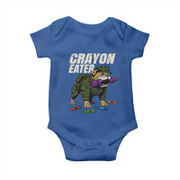 Crayon Eater Baby Onesie Funny Bulldog Military Corps Proud Soldier Family - Wonder Print Shop