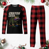 Crayon Eater Plaid Pajama Set Funny Bulldog Military Corps Proud Soldier Family - Wonder Print Shop