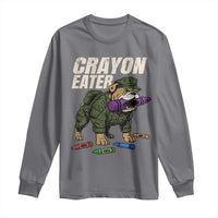 Crayon Eater Long Sleeve Shirt Funny Bulldog Military Corps Proud Soldier Family - Wonder Print Shop