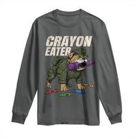 Crayon Eater Long Sleeve Shirt Funny Bulldog Military Corps Proud Soldier Family - Wonder Print Shop