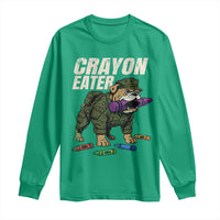 Crayon Eater Long Sleeve Shirt Funny Bulldog Military Corps Proud Soldier Family - Wonder Print Shop
